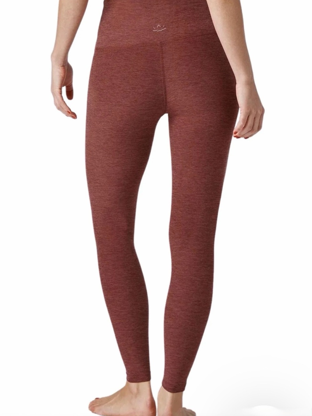 Beyond Yoga Spacedye Caught in the Midi High-Waist Leggings Berry Bliss Heather